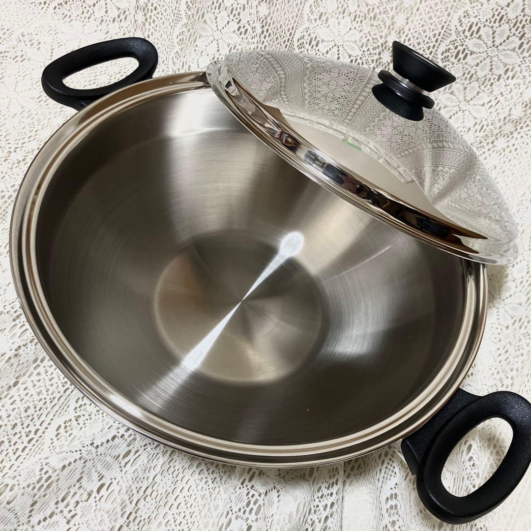 Amway Queenアムウェイ クイーンクック　ウォック　中華鍋　両手鍋