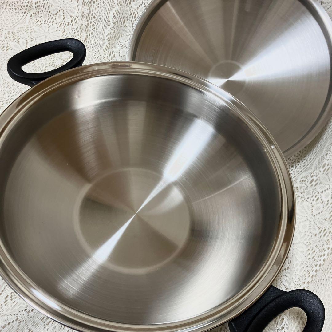 Amway Queenアムウェイ クイーンクック　ウォック　中華鍋　両手鍋