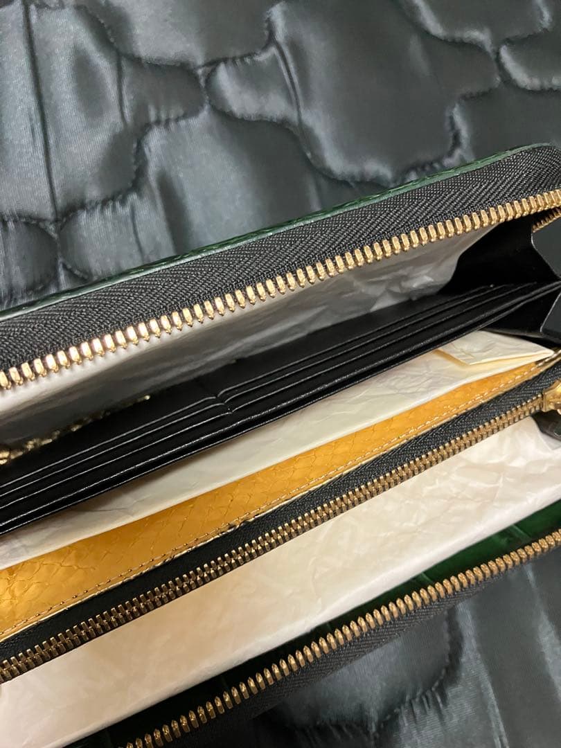 定価25万以上　オーダー待ち　池田工芸 ティラノ クロコダイル ラウンド　長財布