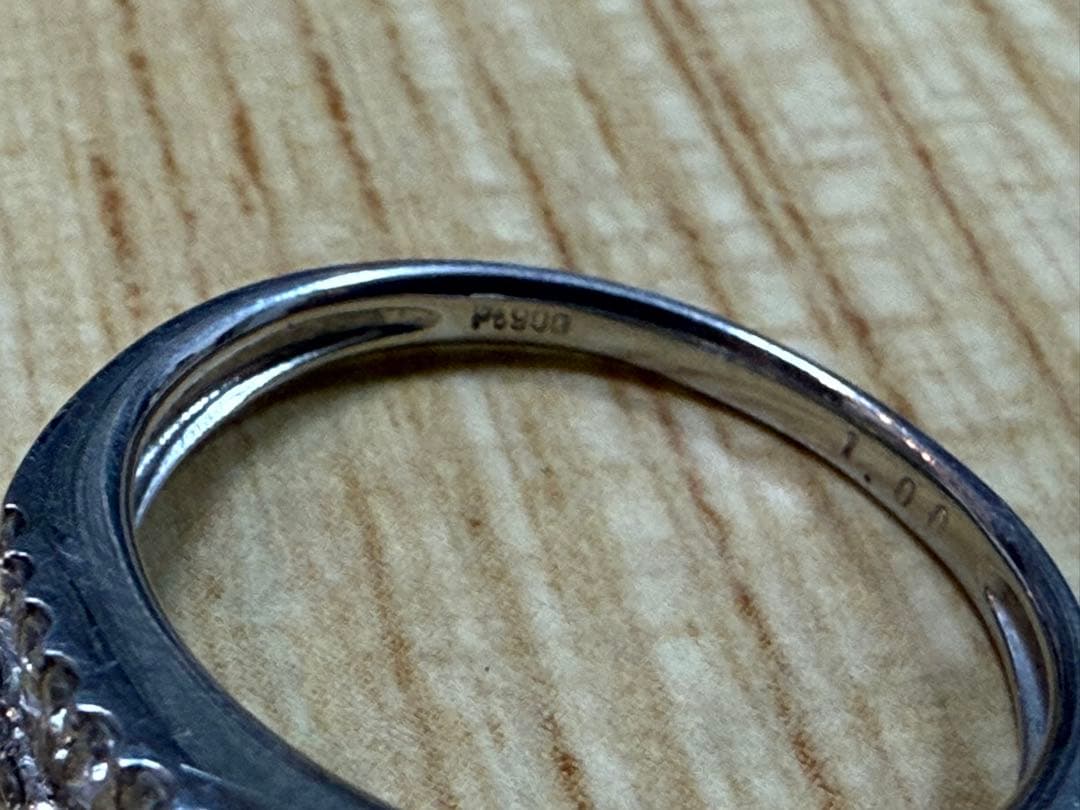 コ*。様 pt900 1.0カラット ダイヤモンドパヴェリング