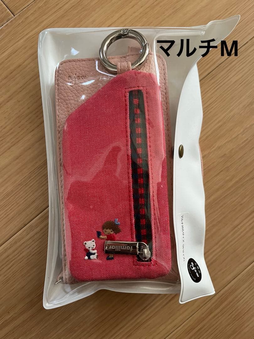 familiar マルチケース　M 新品　ファミリア ajewコラボ