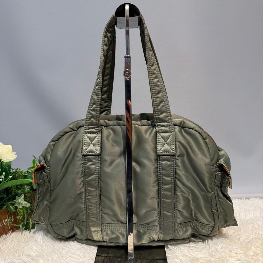【美品】PORTER TANKER DUFFLE BAG(s) セージグリーン