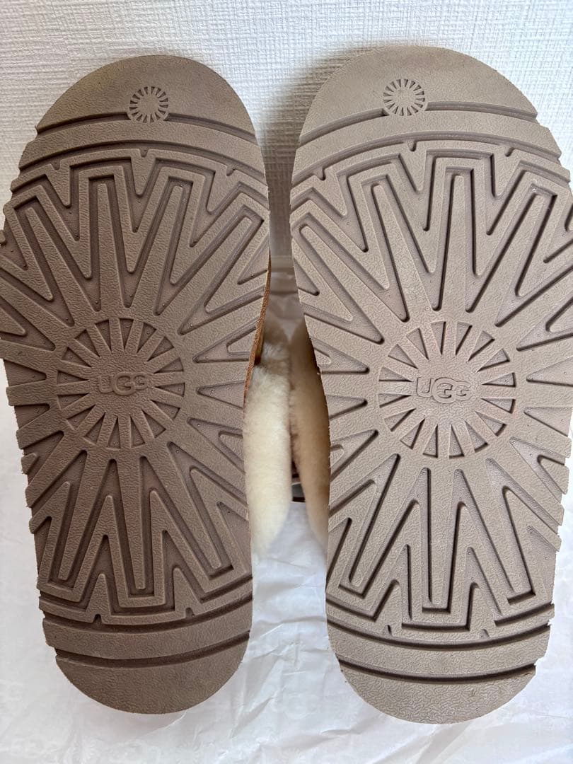 UGG ファンケット24cm 厚底　チェスナット