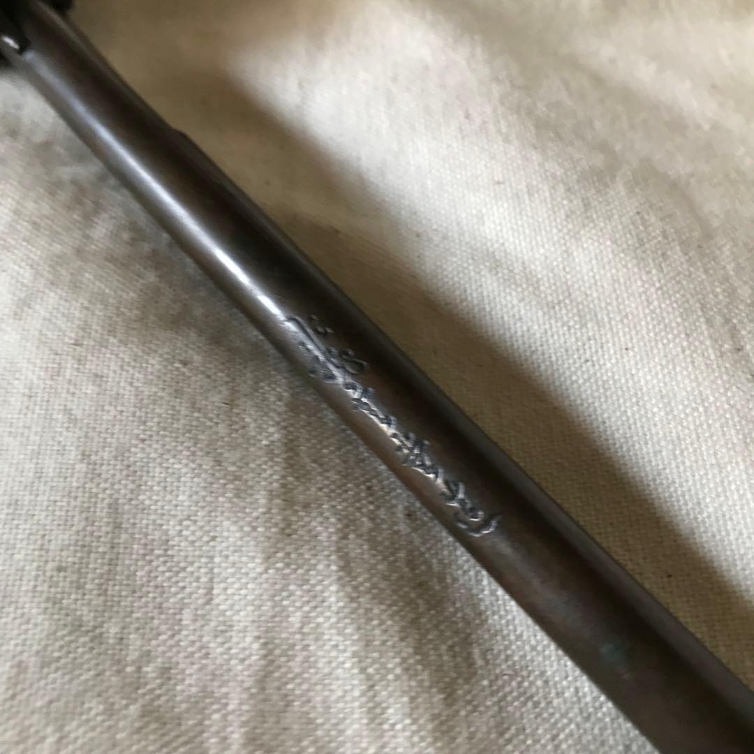 送料込み 龍文堂造 矢立 古銅製