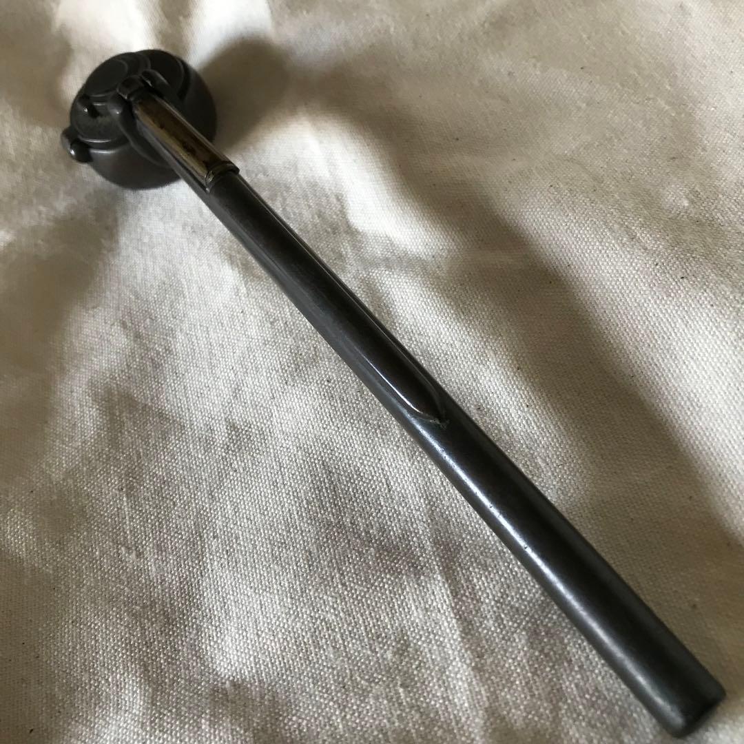 送料込み 龍文堂造 矢立 古銅製