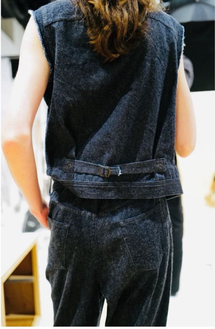 新品未使用★滝沢眞規子着LUDLOW ラドロー24SS ベルテッドデニムパンツ