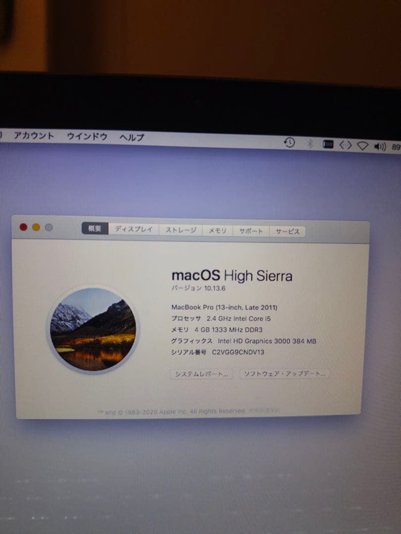 MacBook Pro (Late 2011) OSなし