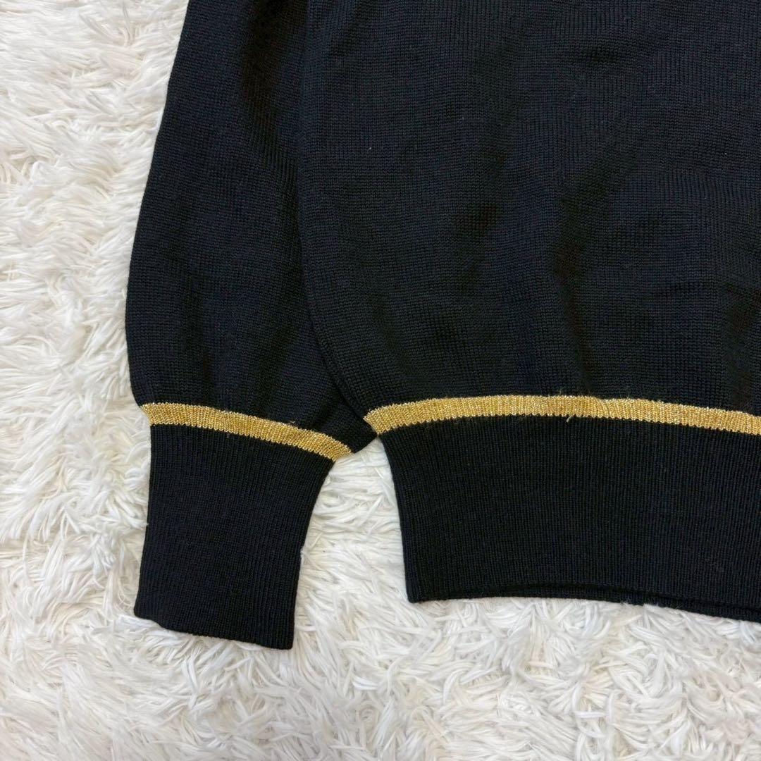 希少/極美品/アンゴラ✨イヴサンローラン ニット YSLロゴ 刺繍 クルーネック