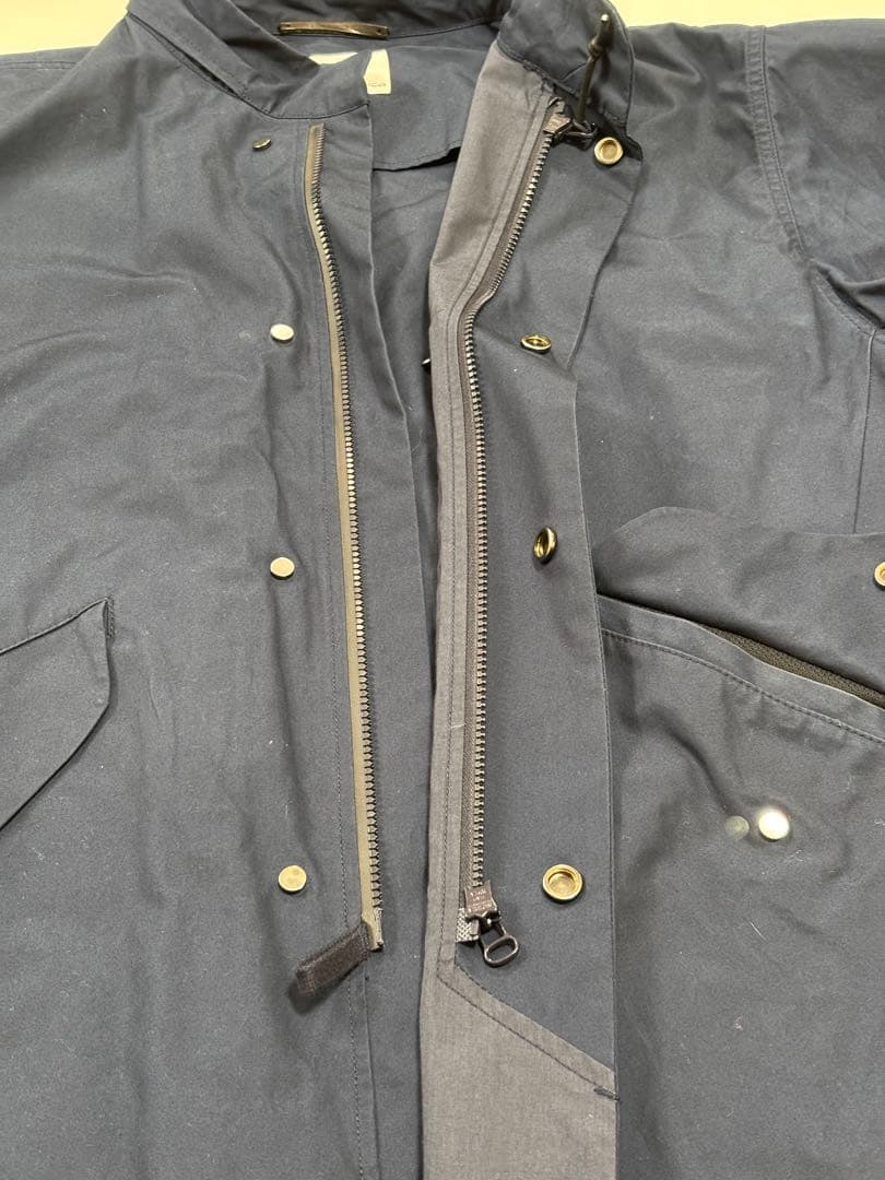 狢*様 nanamica ナナミカ モッズコート コットン ネイビー フード着脱