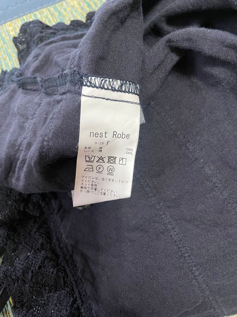 ネストローブ♡リネンレースヘムキャミソール