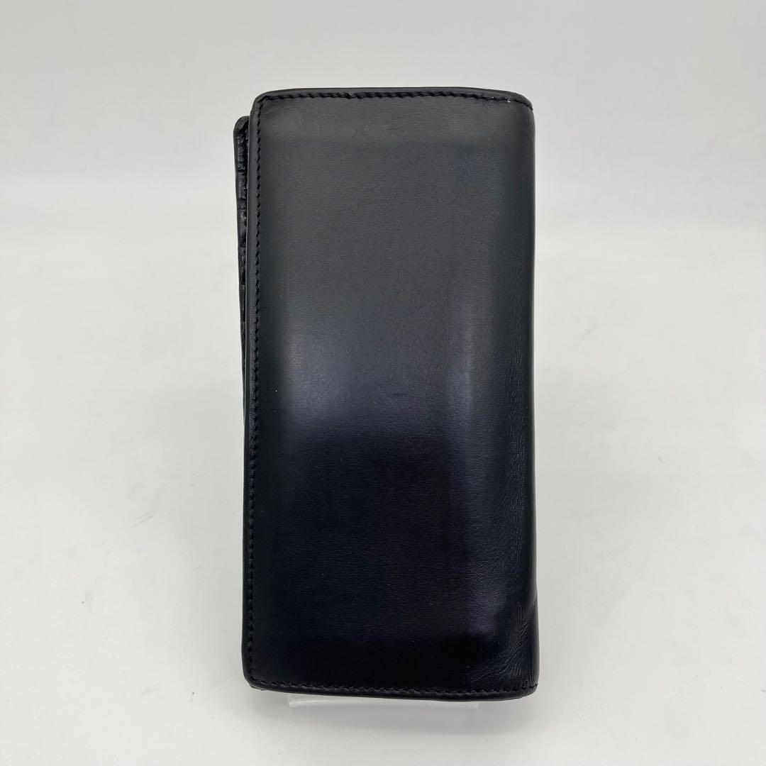 GUCCI 長財布 フラップウォレット マーモント ダブルG金具 黒 付属品付き