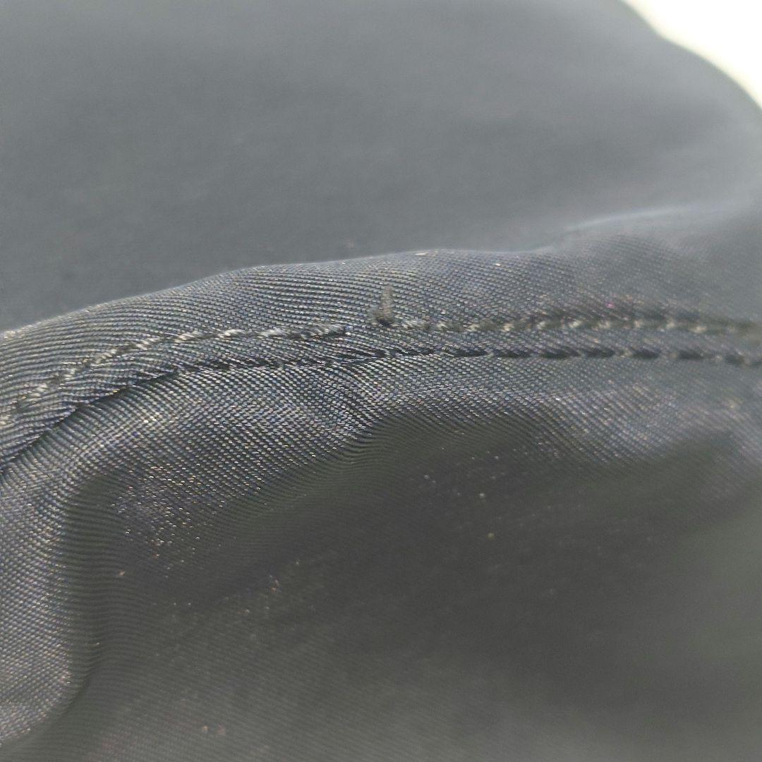 PRADA ブラック ナイロン ドローストリング　ポーチ　プラダ　イタリア