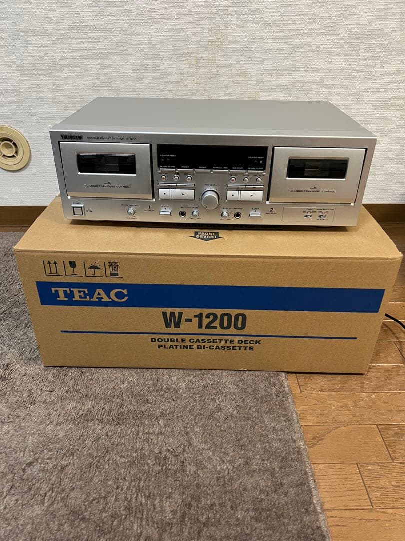TEAC W-1200 ダブルカセットデッキ 元箱付
