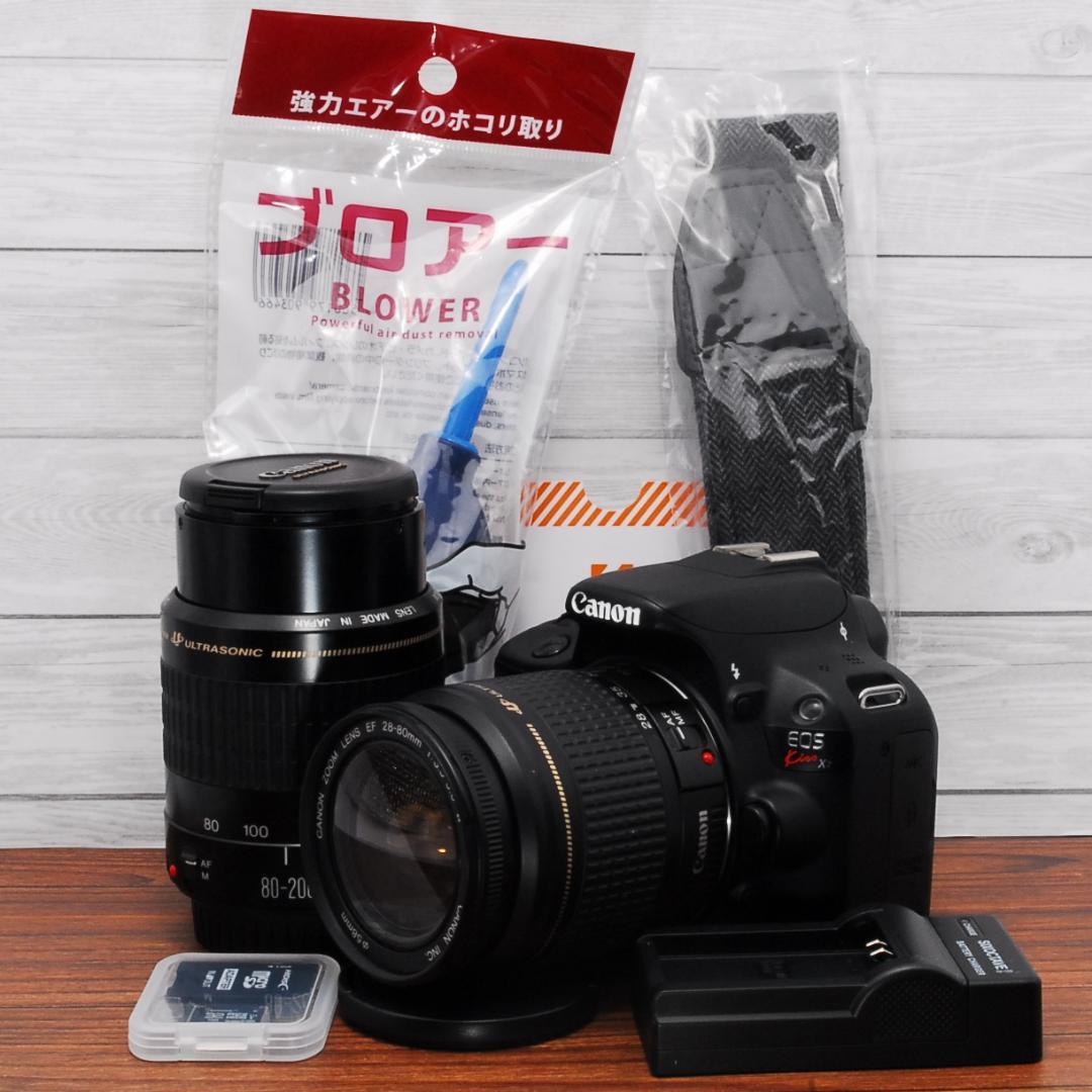 ✨使用回数少な目 人気機種✨Canon EOS Kiss X7ダブルレンズセット