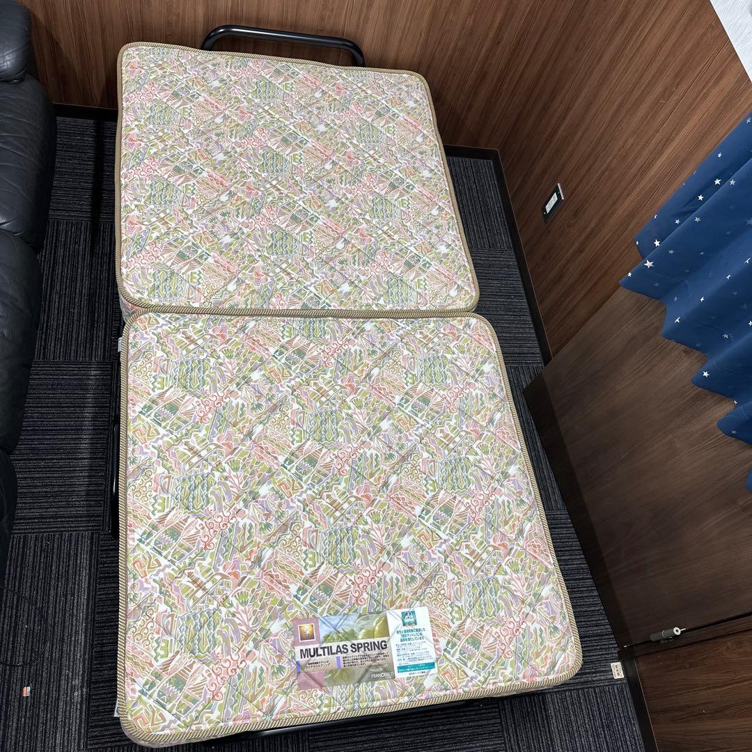 フランスベッド　折りたたみベッド　山折り　S-パンテオンN-71B