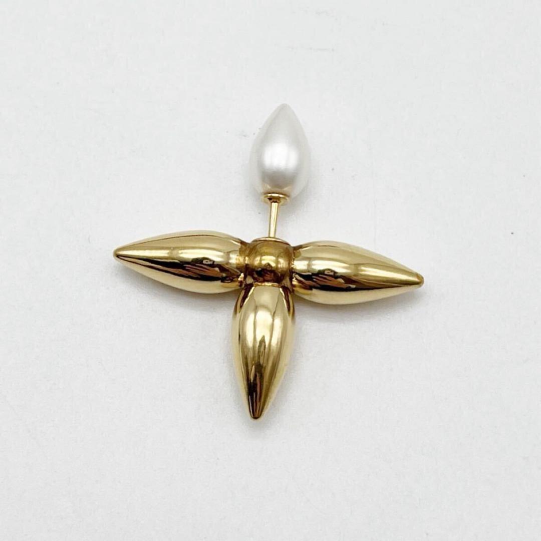 ルイヴィトン ピアス ルイゼット メタル ゴールド 片方のみ　IT刻印