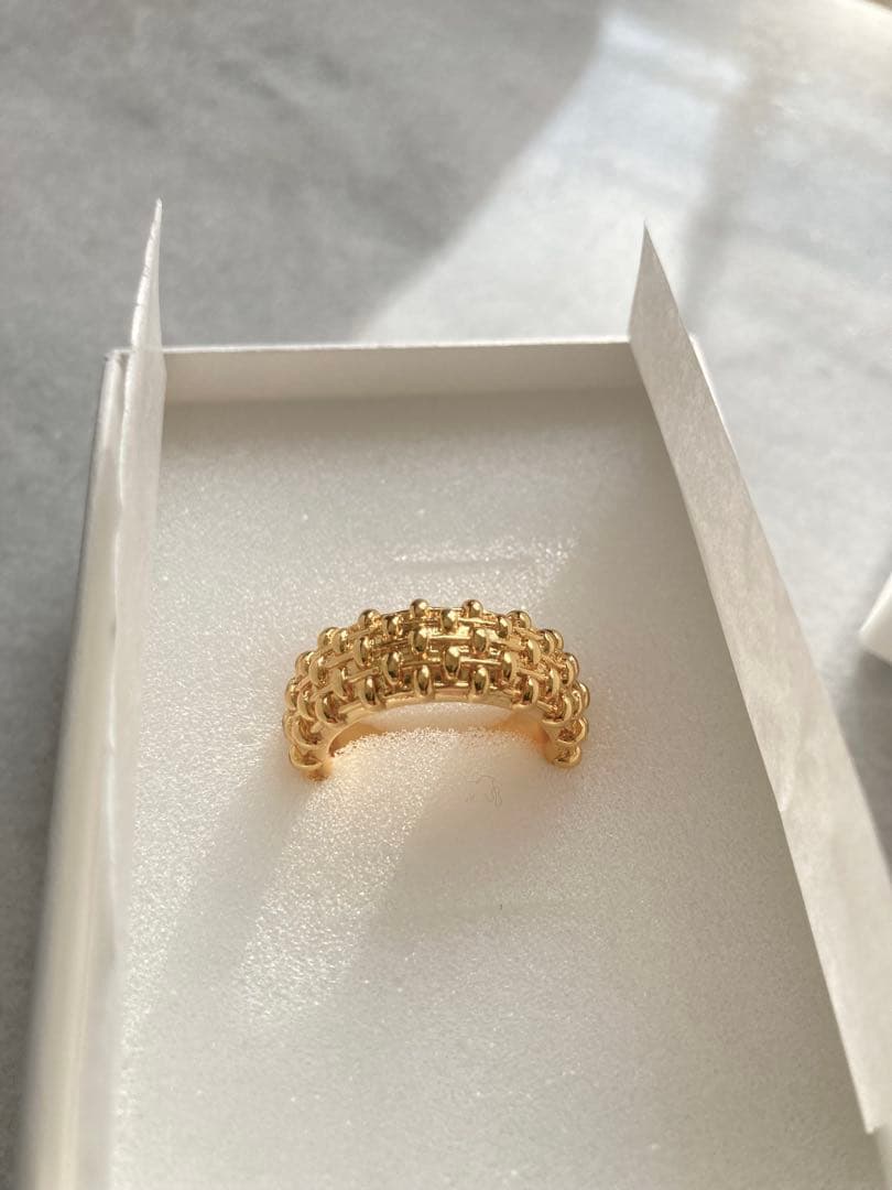 【CHIEKO +】tweed ring ツイードリング #13