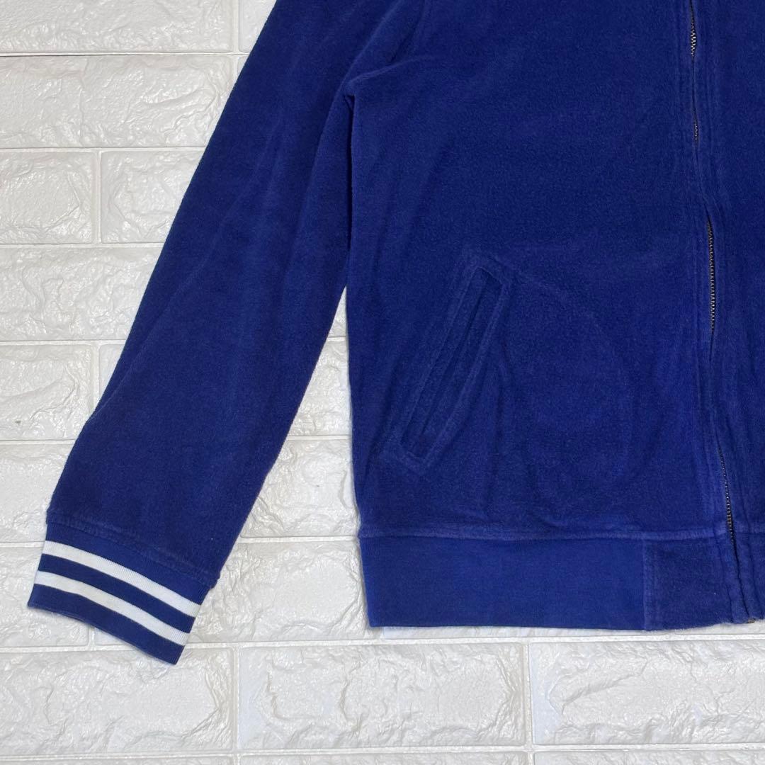 だい様　ラルフローレン ★ パイル素材 ベースボールジャケット ブルー XL