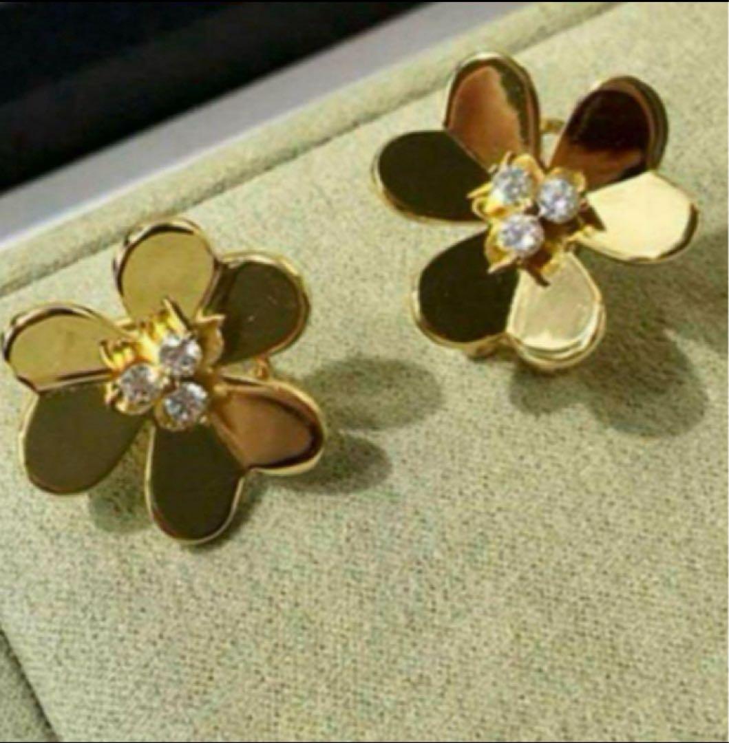 最高級✨ハイクオリティ✨ラージサイズ　ゴールド　ピアス　蒼井優　イヤリング可能