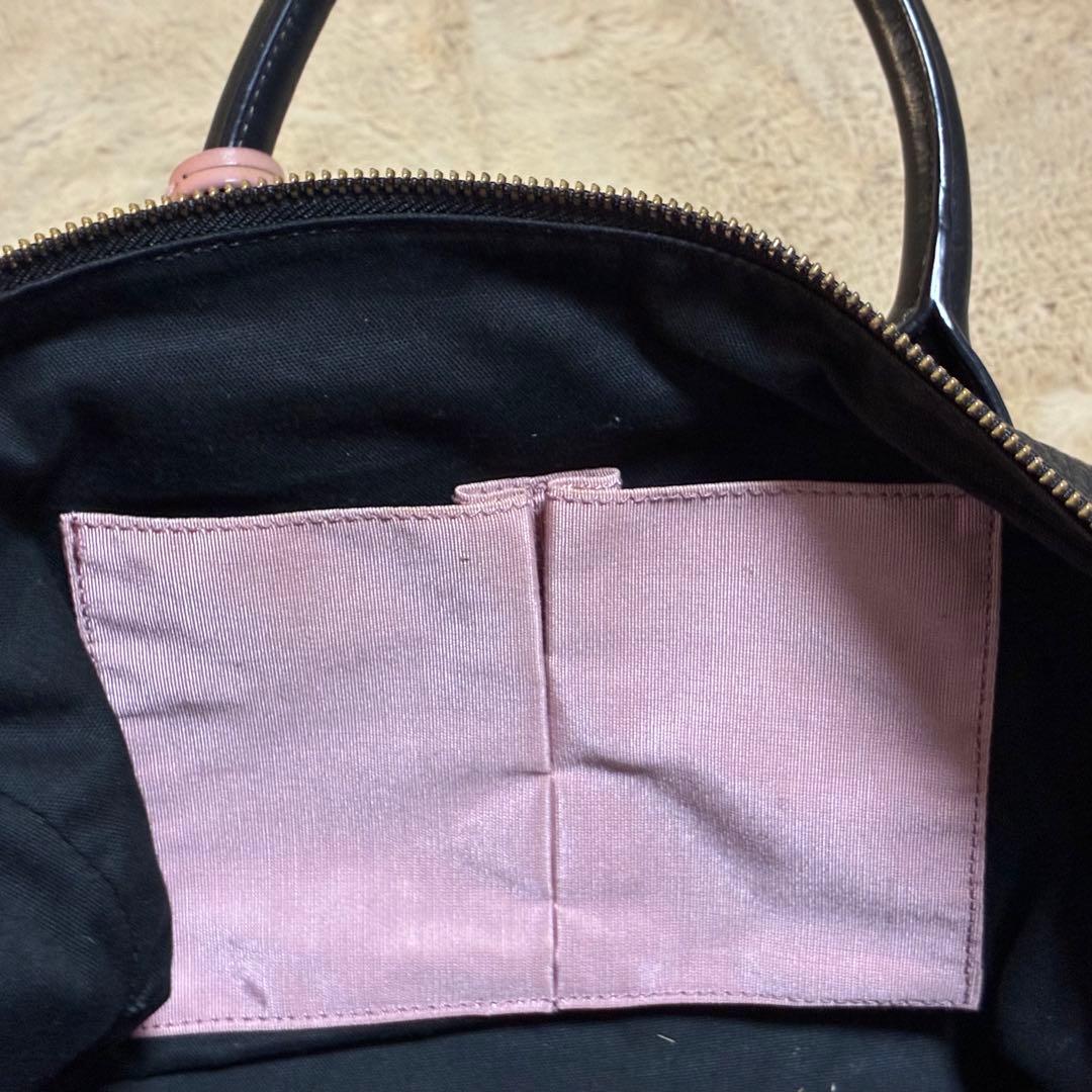 ポールスミス オールレザーミニボストン 2way ハンドバッグ ブラック