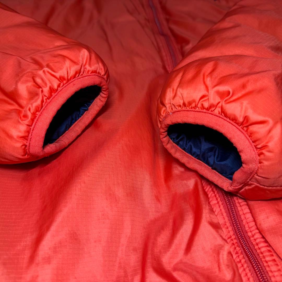 プ*す様 PATAGONIA パフボール ジャケット L レッド ネイビー 中古