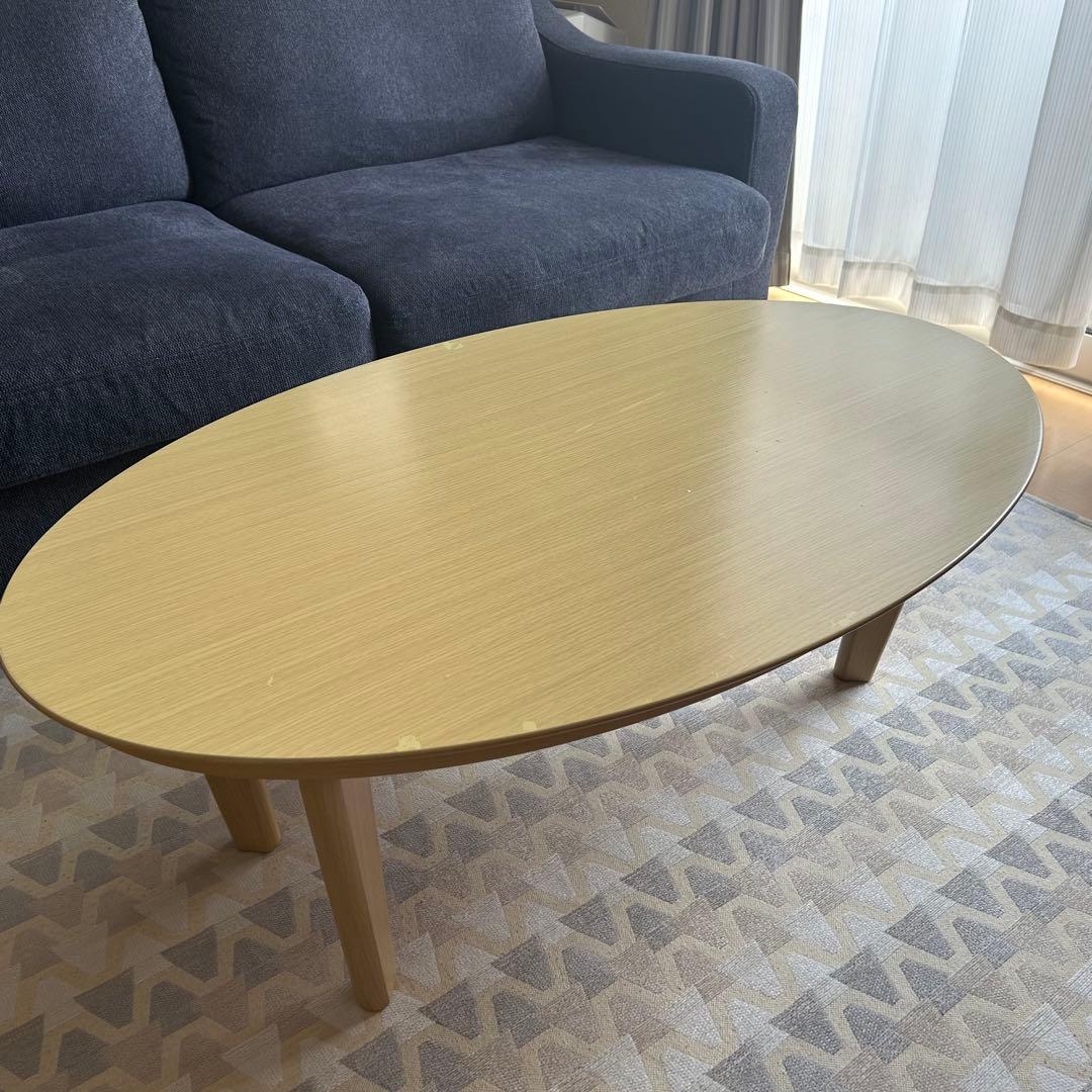 送料無料 ローテーブル 楕円形 こたつ リビングこたつ 速暖 布団レスこたつ