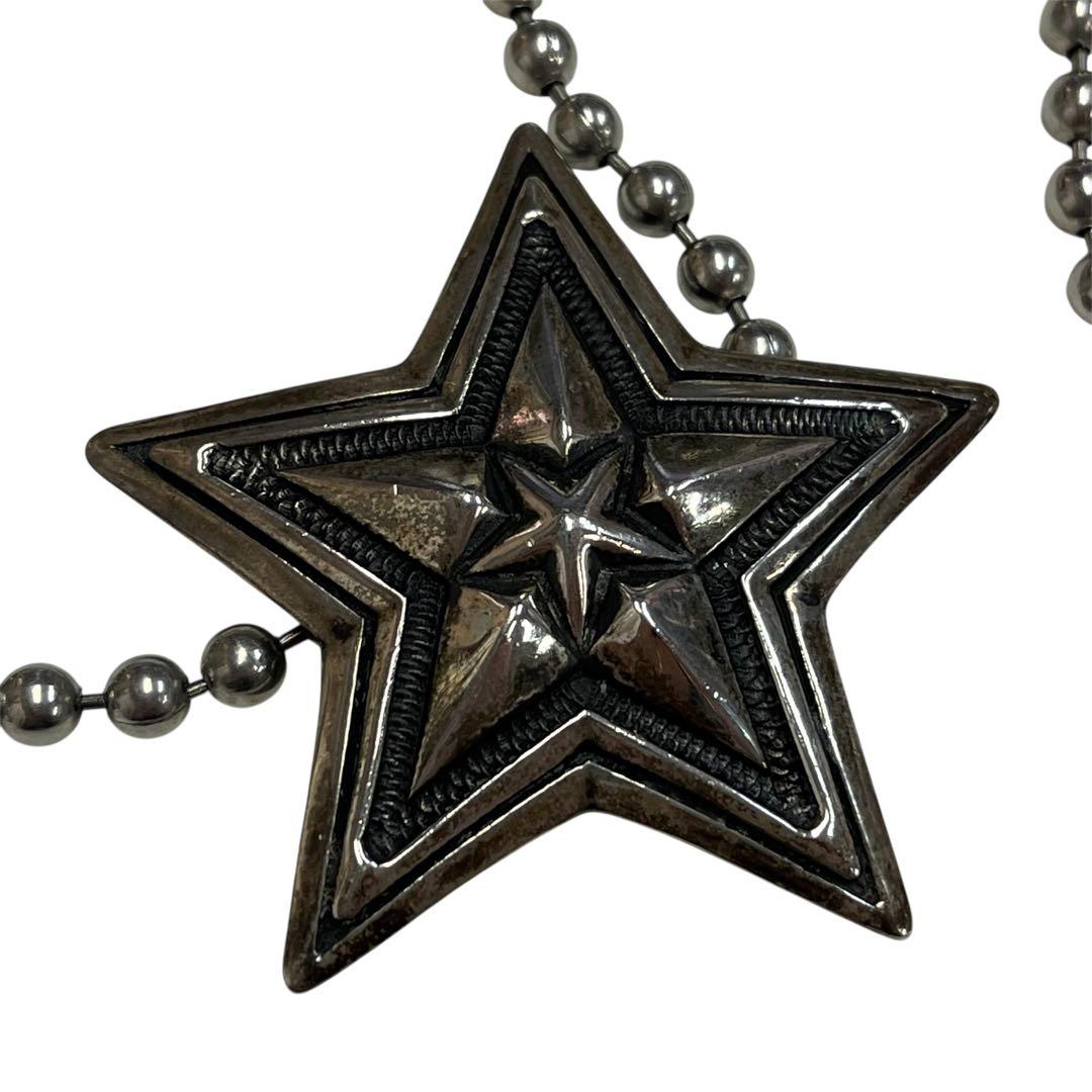 コディサンダーソン ビッグ スター イン スター ネックレス シルバー