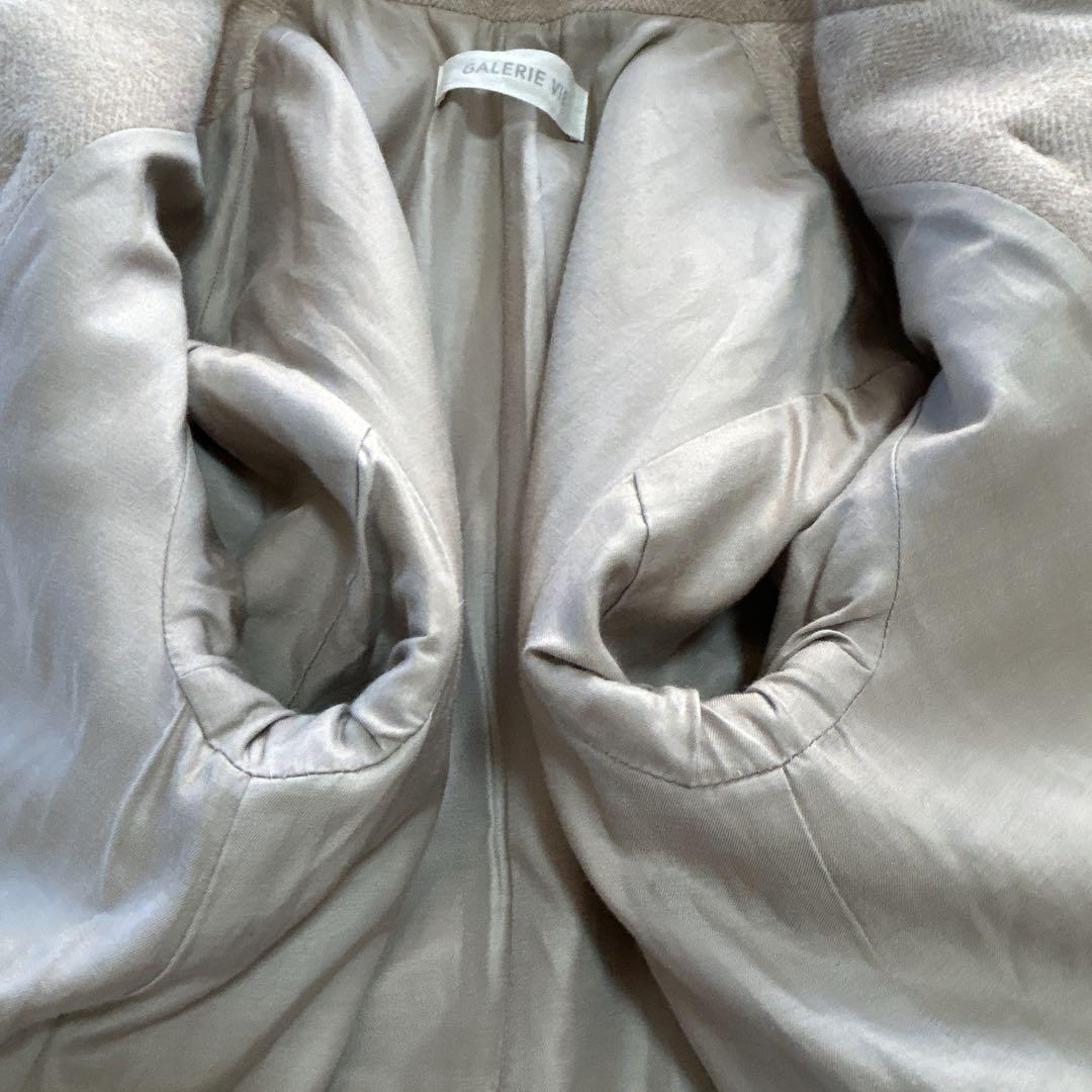 ギャルリーヴィー カシミヤ ウール アンゴラ ダッフルコート 日本製 36