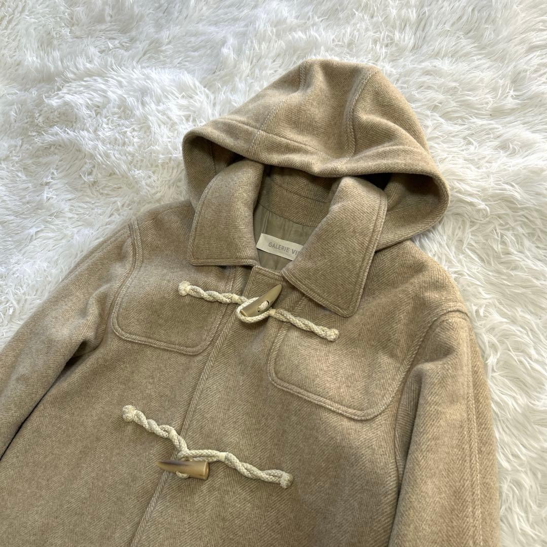 ギャルリーヴィー カシミヤ ウール アンゴラ ダッフルコート 日本製 36