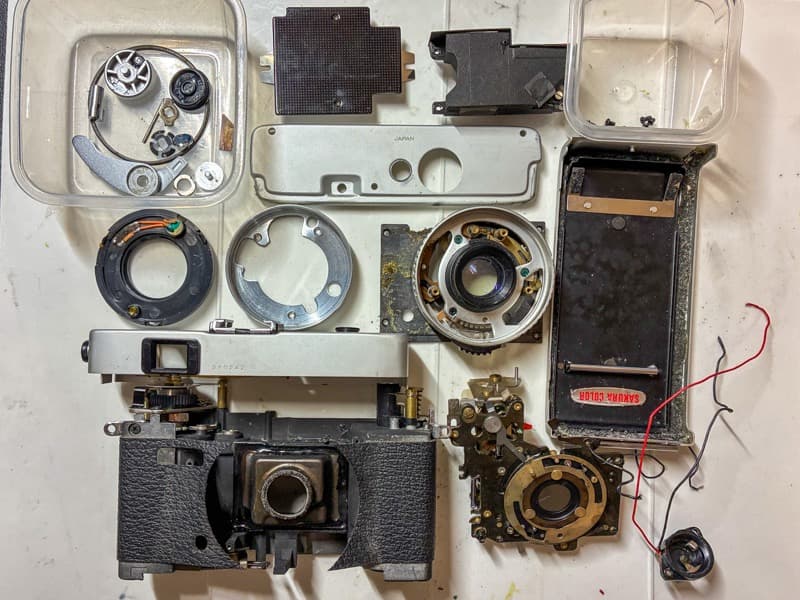 【整備品】KONICA C35 Flash matic コニカ ケース きれい