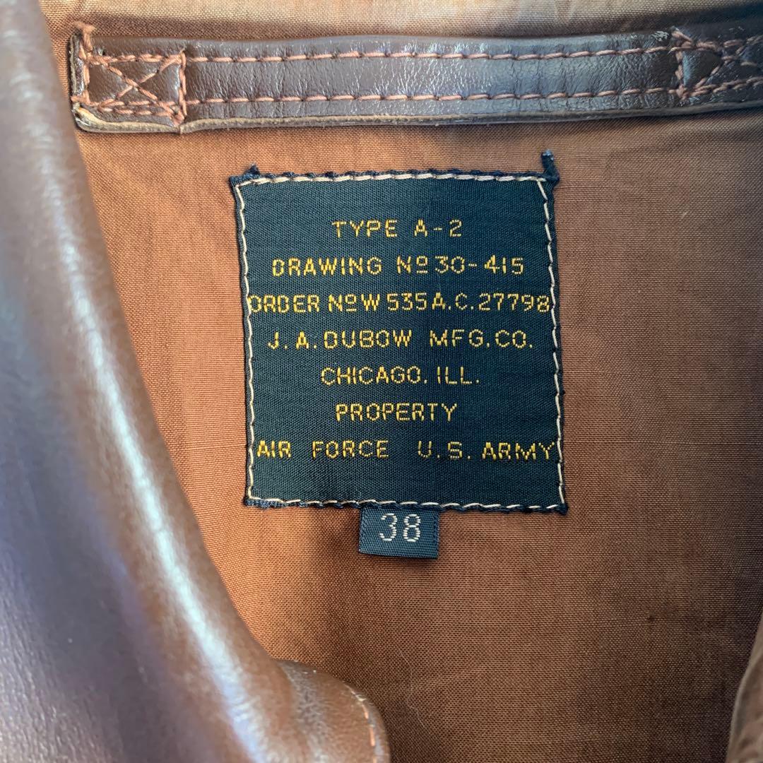 90s A2 フライトジャケット 実名復刻 USA製