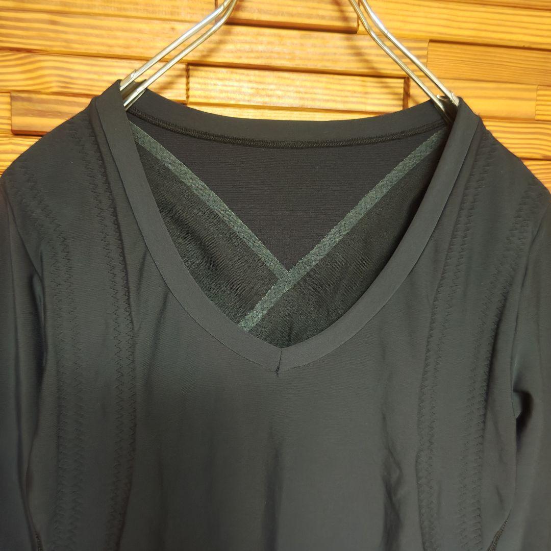 【美品】BiBi GRANT レディースエレクトパンプ 7分袖 LLサイズ 黒