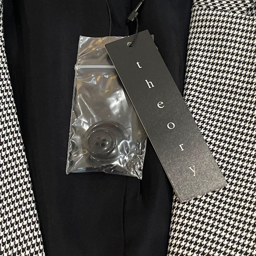 タグ付き　theory セオリー　セットアップ　パンツスーツ　千鳥格子　1B