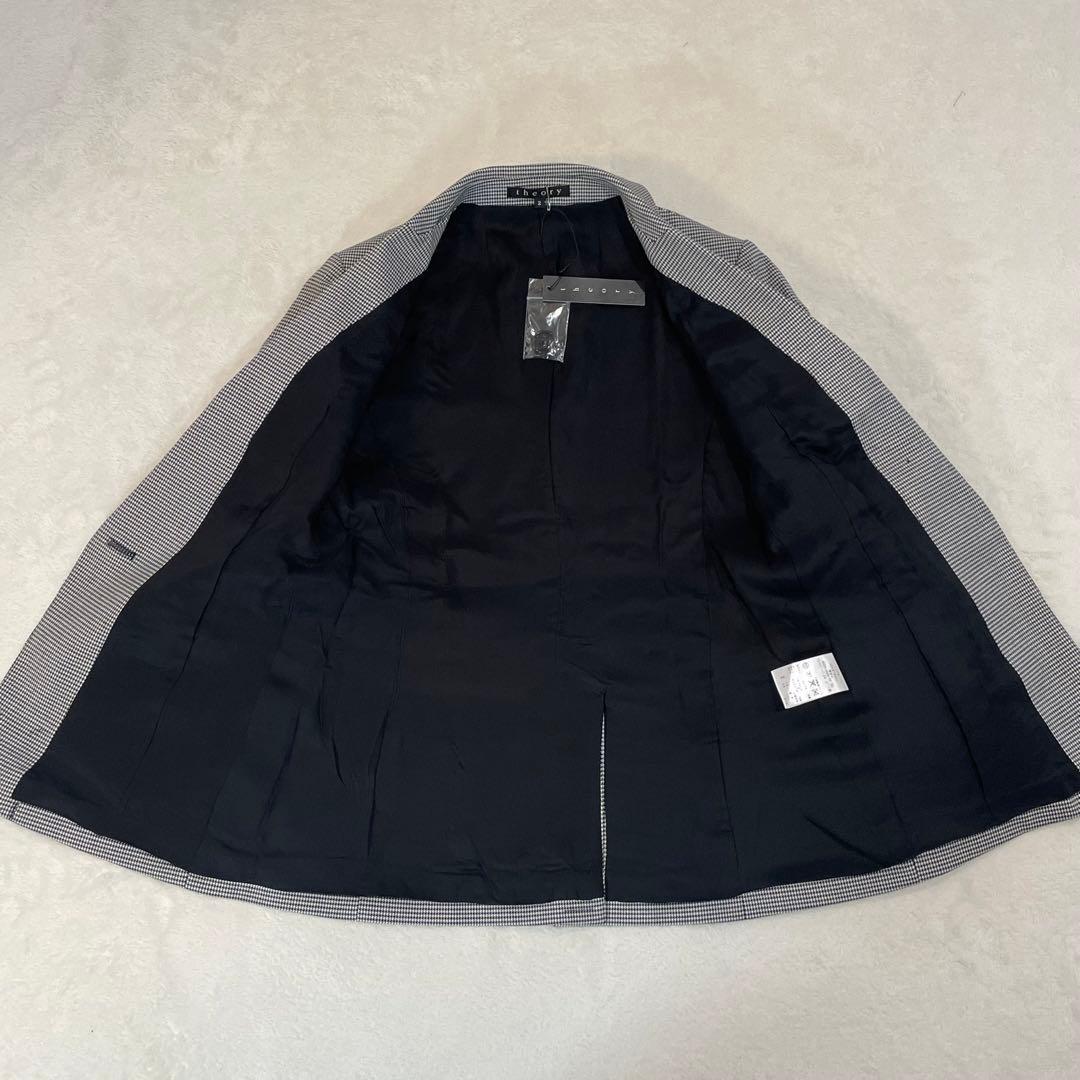 タグ付き　theory セオリー　セットアップ　パンツスーツ　千鳥格子　1B
