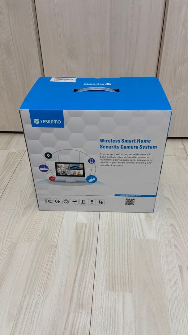 YESKAMO W512-JP3002-1T 12 ワイヤレス防犯カメラセット