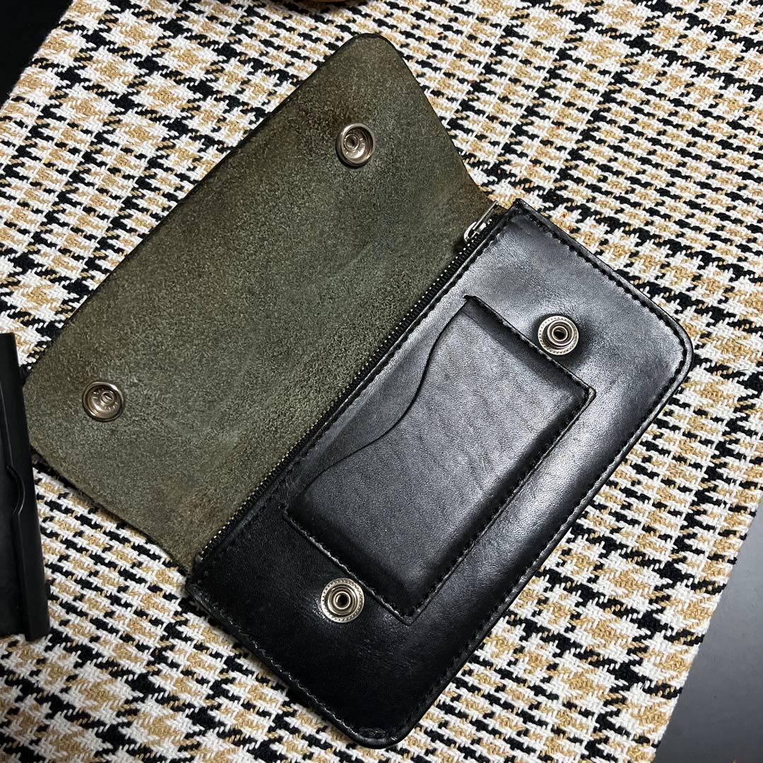 本革　トラッカーウォレット　長財布