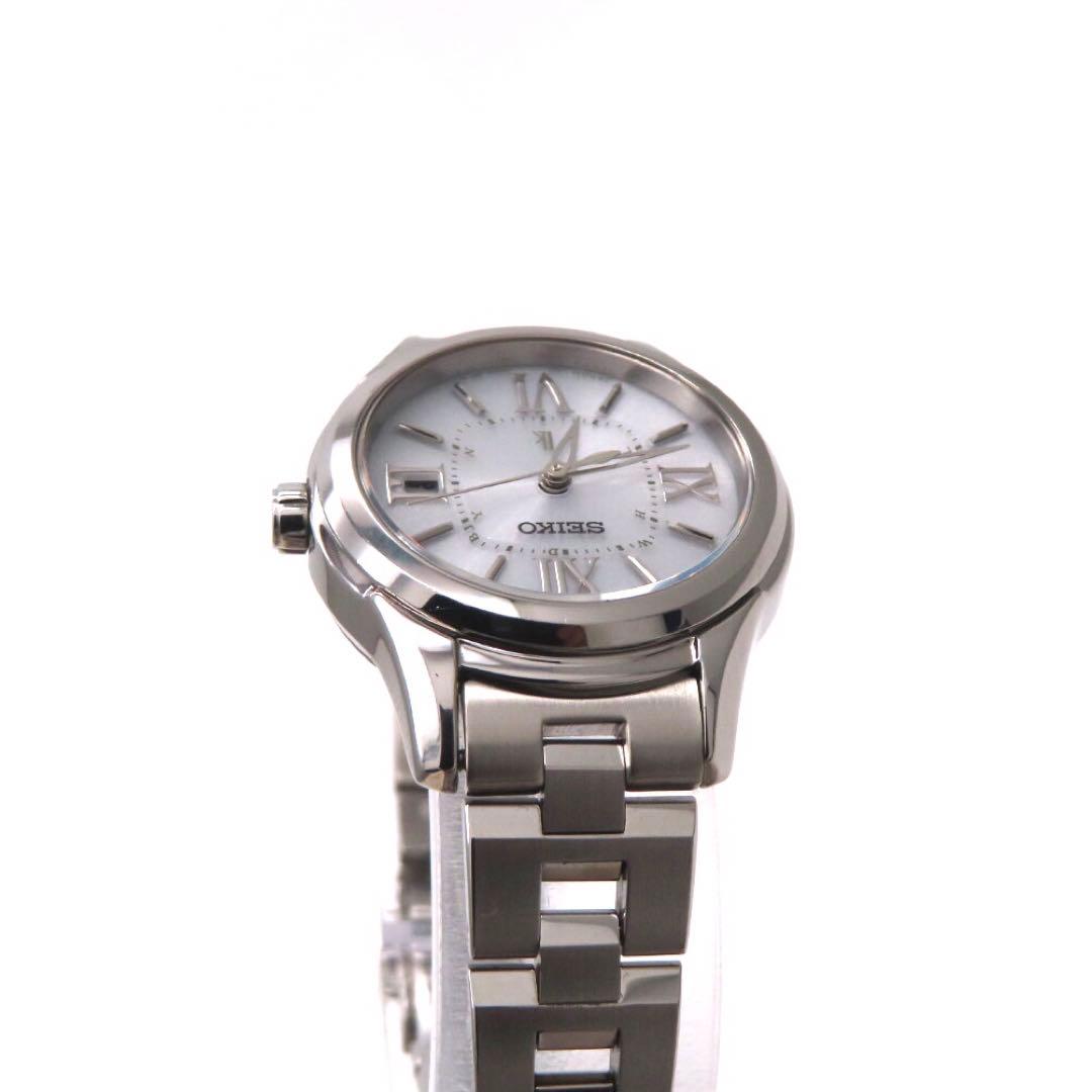 美品 SSVW037 ルキア 電波ソーラー セイコー 時計 シルバー 1B22