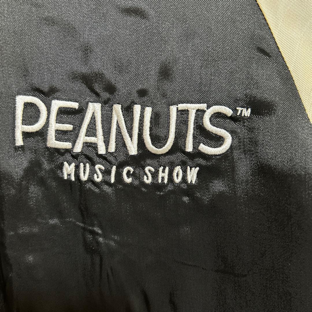 新品　XL スヌーピー ウッドストック　スカジャン　　ブラック　刺繍