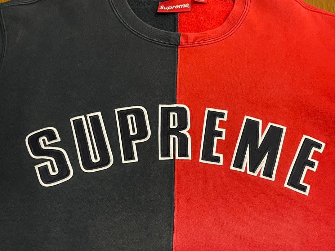 on-black #23 シュプリーム☆センター刺繍　バイカラー L