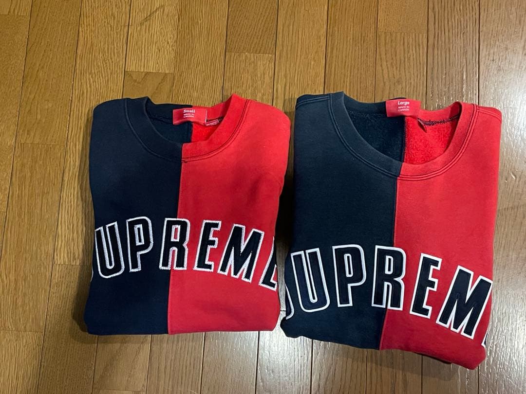 on-black #23 シュプリーム☆センター刺繍　バイカラー L