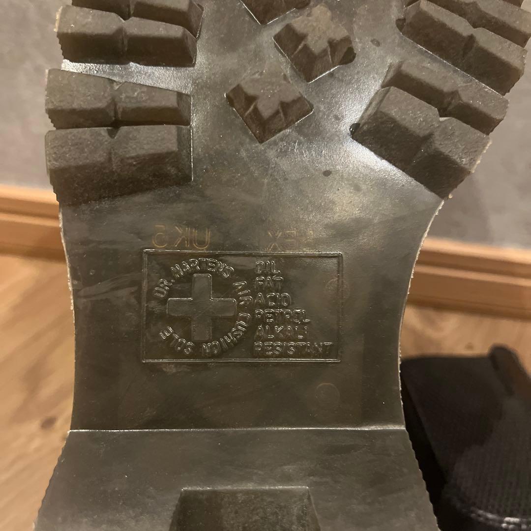 Dr. Martens ブラック サイドゴアブーツ　厚底