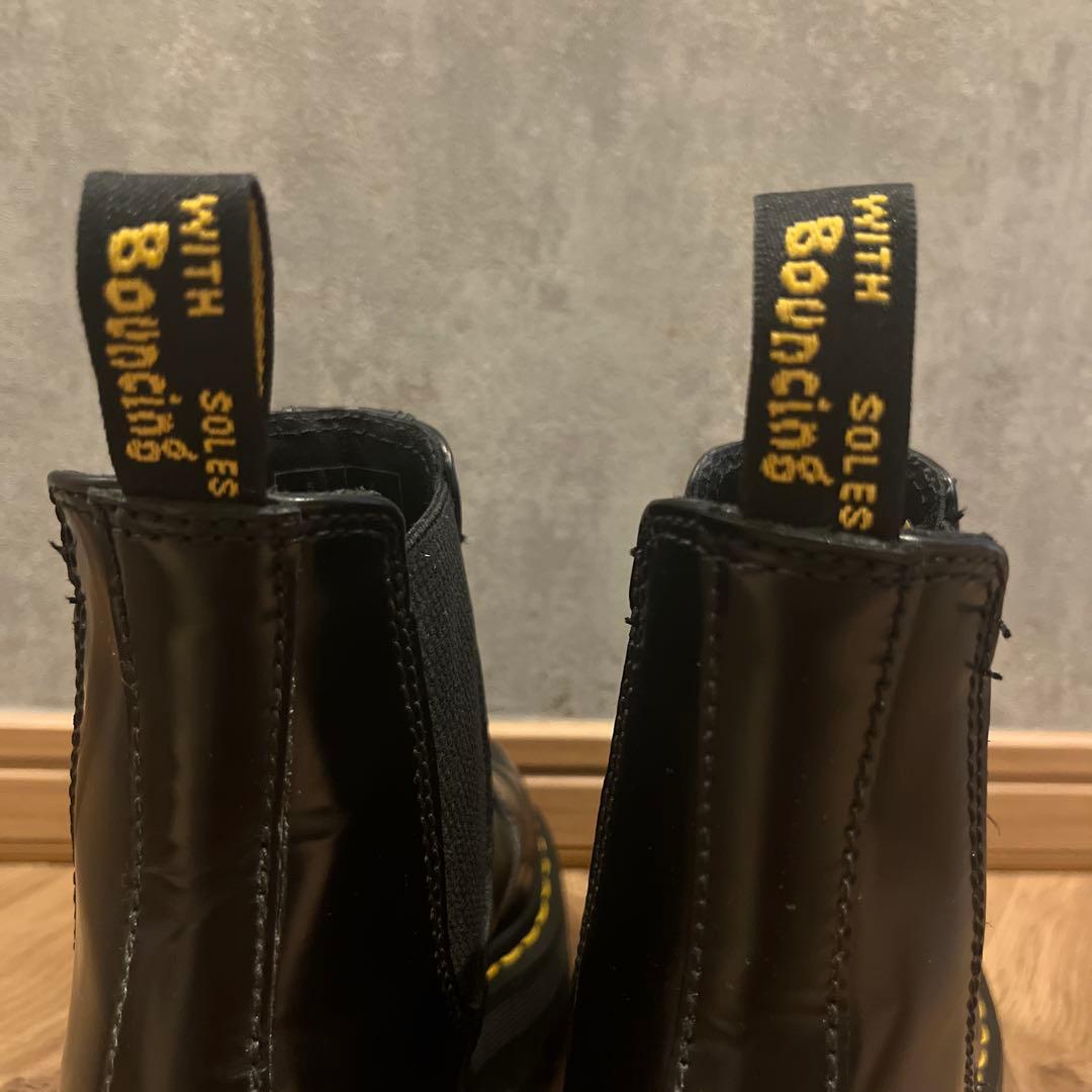 Dr. Martens ブラック サイドゴアブーツ　厚底