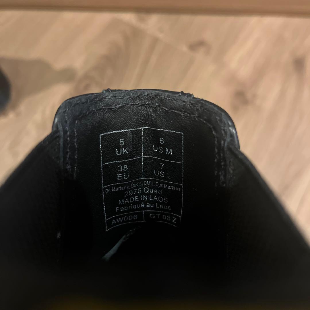 Dr. Martens ブラック サイドゴアブーツ　厚底