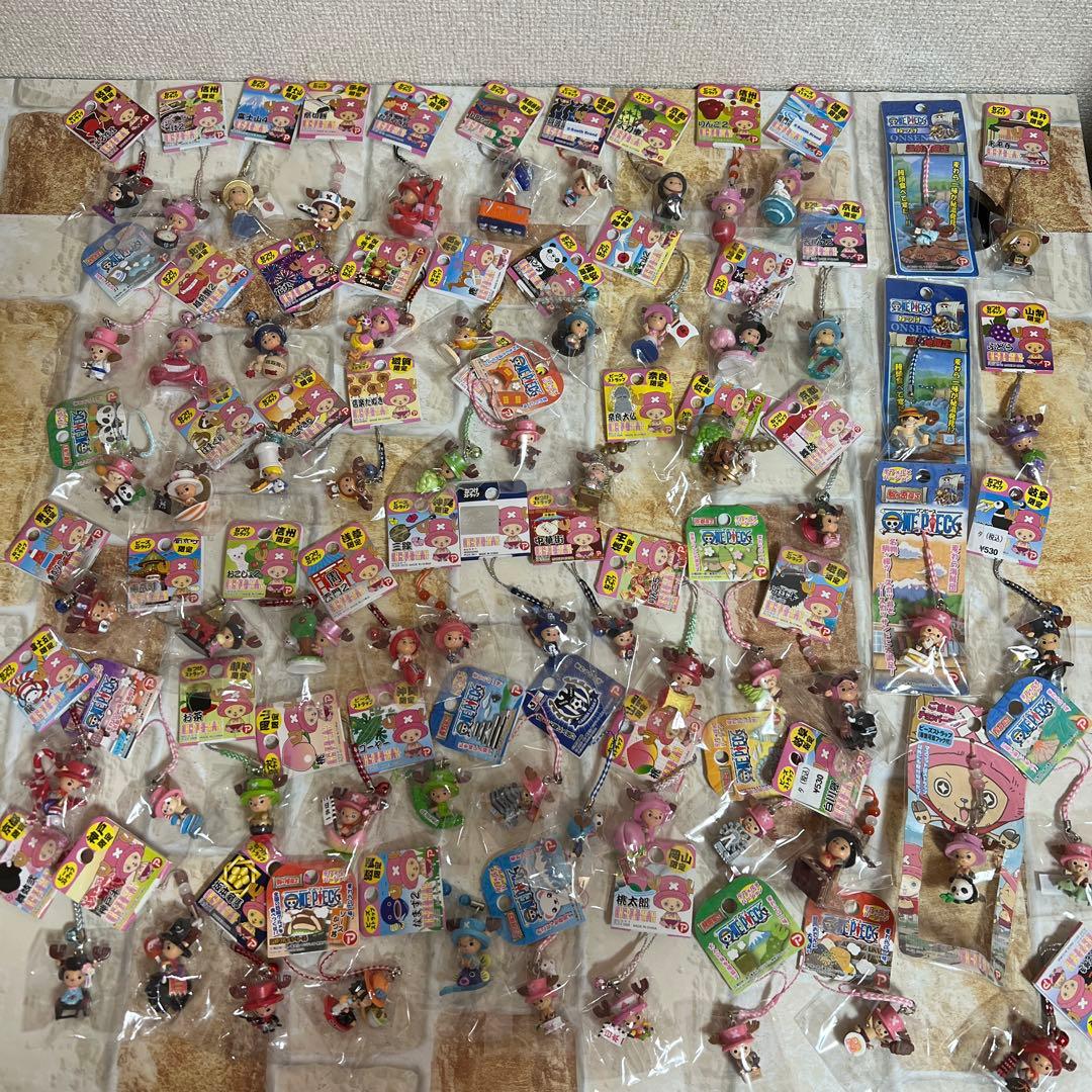 ご当地 ワンピース チョッパー ストラップ　フィギュア　66点まとめ売りセット