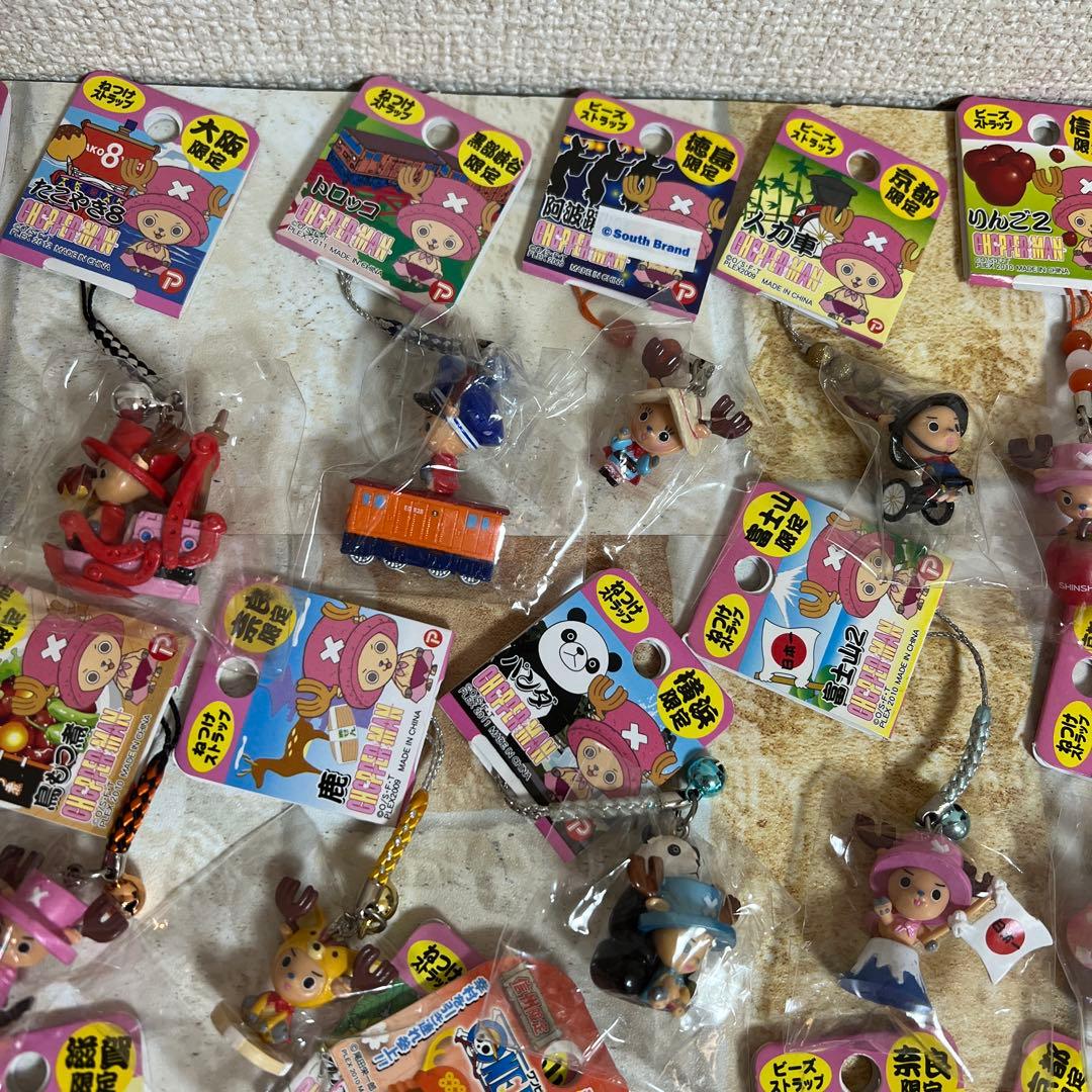 ご当地 ワンピース チョッパー ストラップ　フィギュア　66点まとめ売りセット
