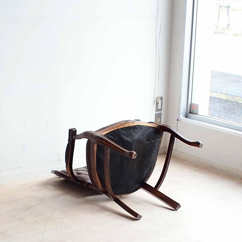 クラシカル 猫脚 アームチェア ボタンダウン ZR24371