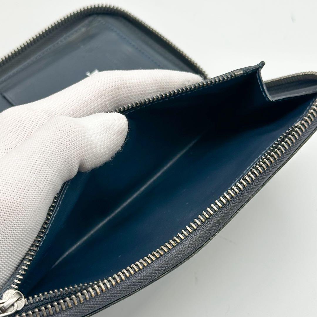 ルイヴィトン ジッピーウォレット ヴェルティカル ダミエ アンフェニ ネイビー