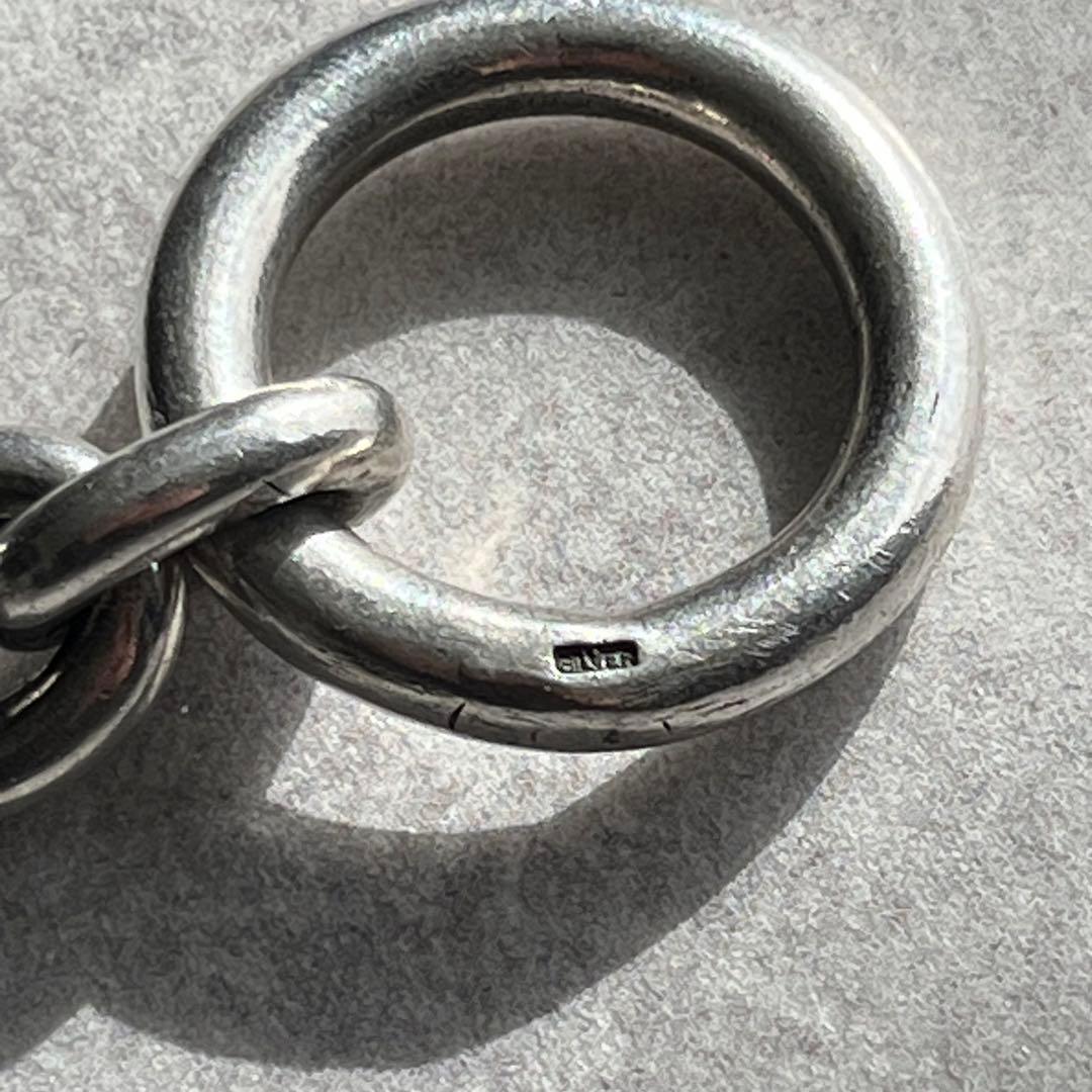 SILVER 925 アズキチェーンブレスレット 極太