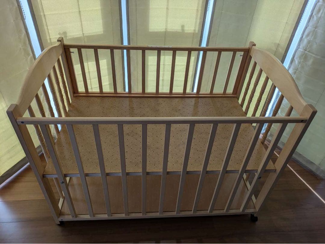 値下げ　ベビーベッド エリーゼ ナチュラル　日本製