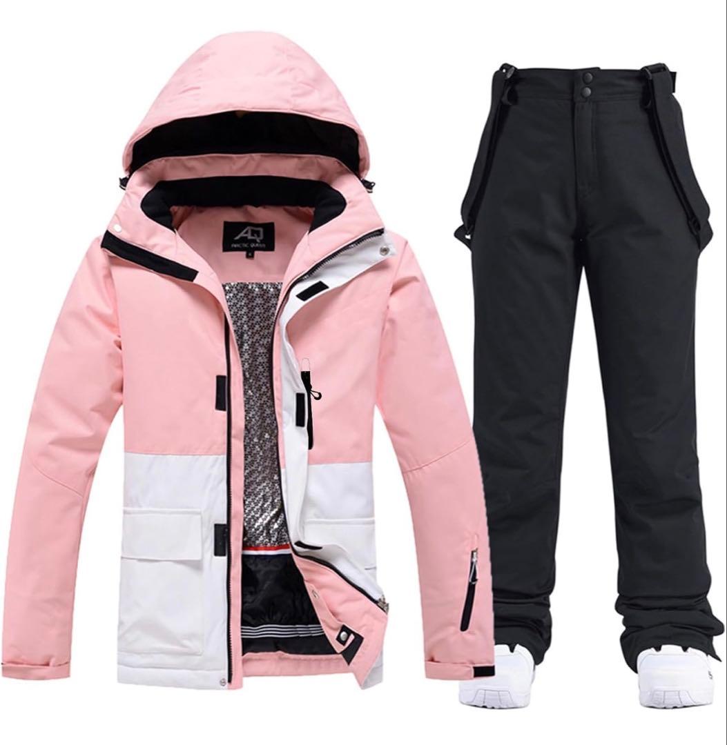 HOTIAN スキーウェア レディース 上下セットMサイズＸ